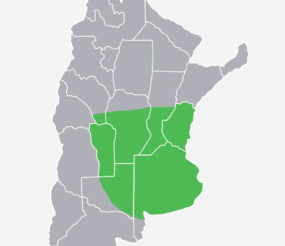 Mapa de zonas recomendadas